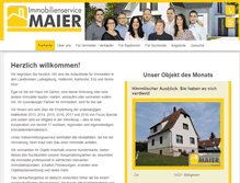 Tablet Screenshot of immobilienservice-maier.de